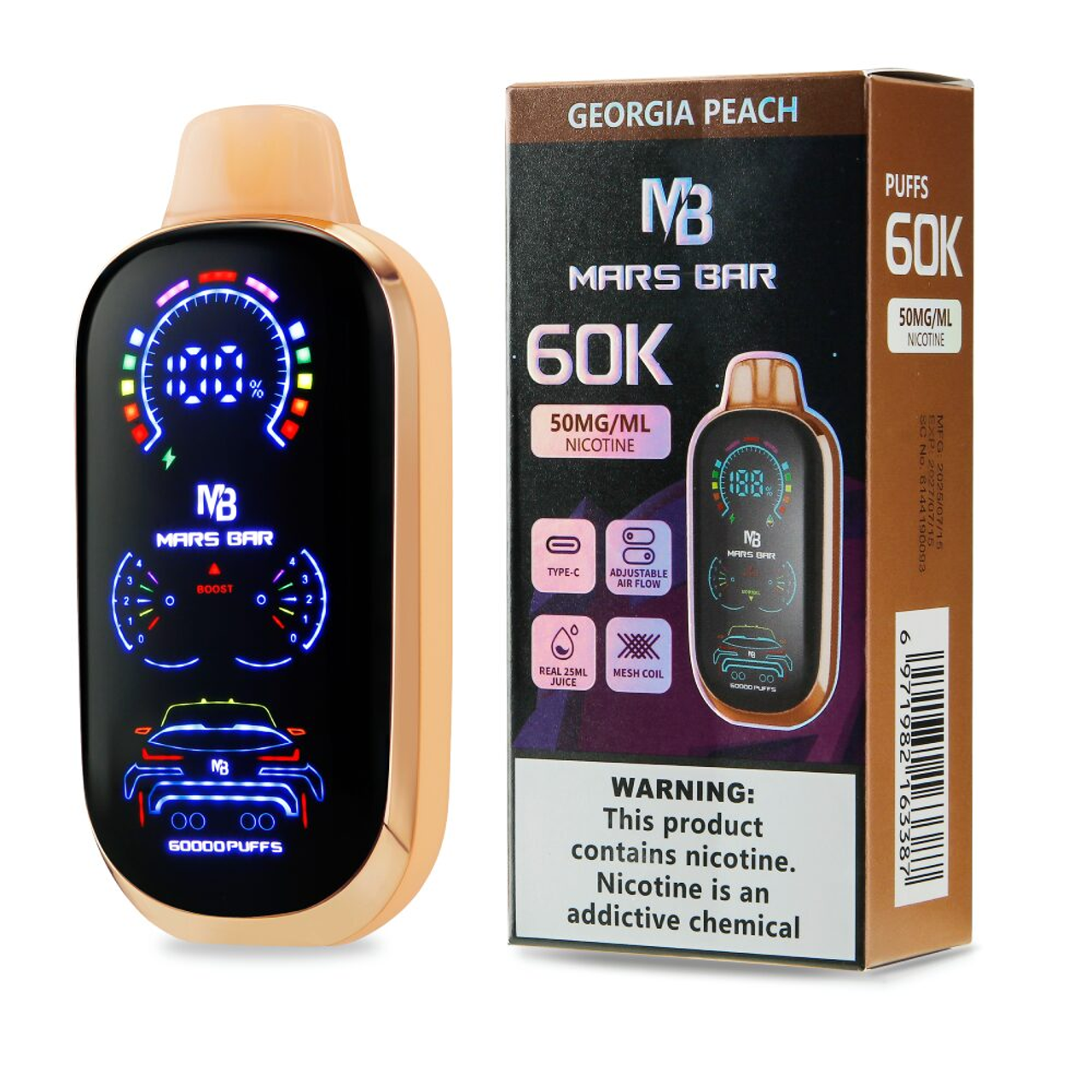 mars bars vapes Al Fakher Crown Bar Pro 8K