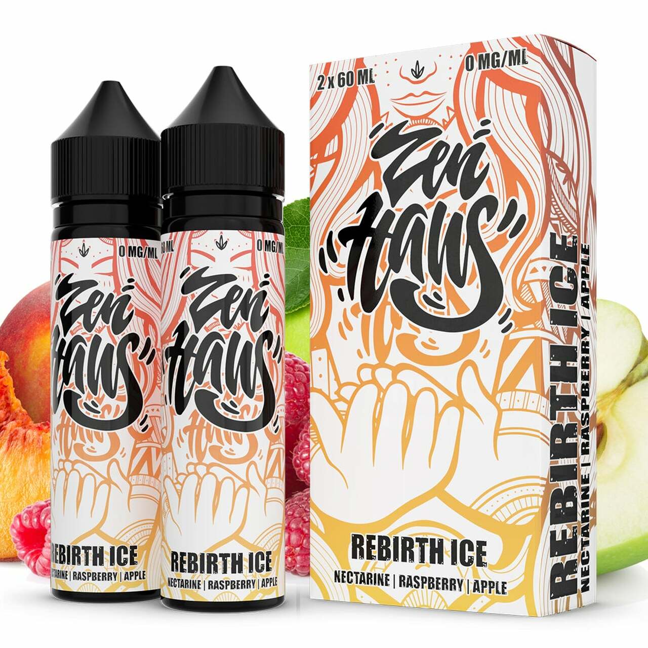 elf bar vape uk Premium Quality Zen Haus Rebirth Ice 2x60ml E-Juice main image 0