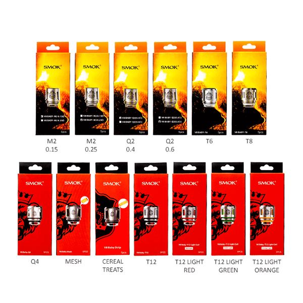 smok v8 baby coils SMOK TFV8 Baby Coils (5-Pack)