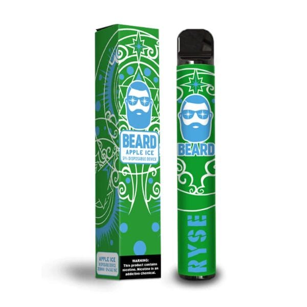 ryse disposable vape BEARD 5% 1000 PUFF (Individual) Flavor:Kiwi Berry ice Replacement Pods Refill Foger STRAWBERRY MANGO