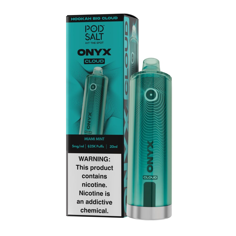 onyx vape Pod Salt Onyx Cloud 25K Disposable Vape 5mg main image 1